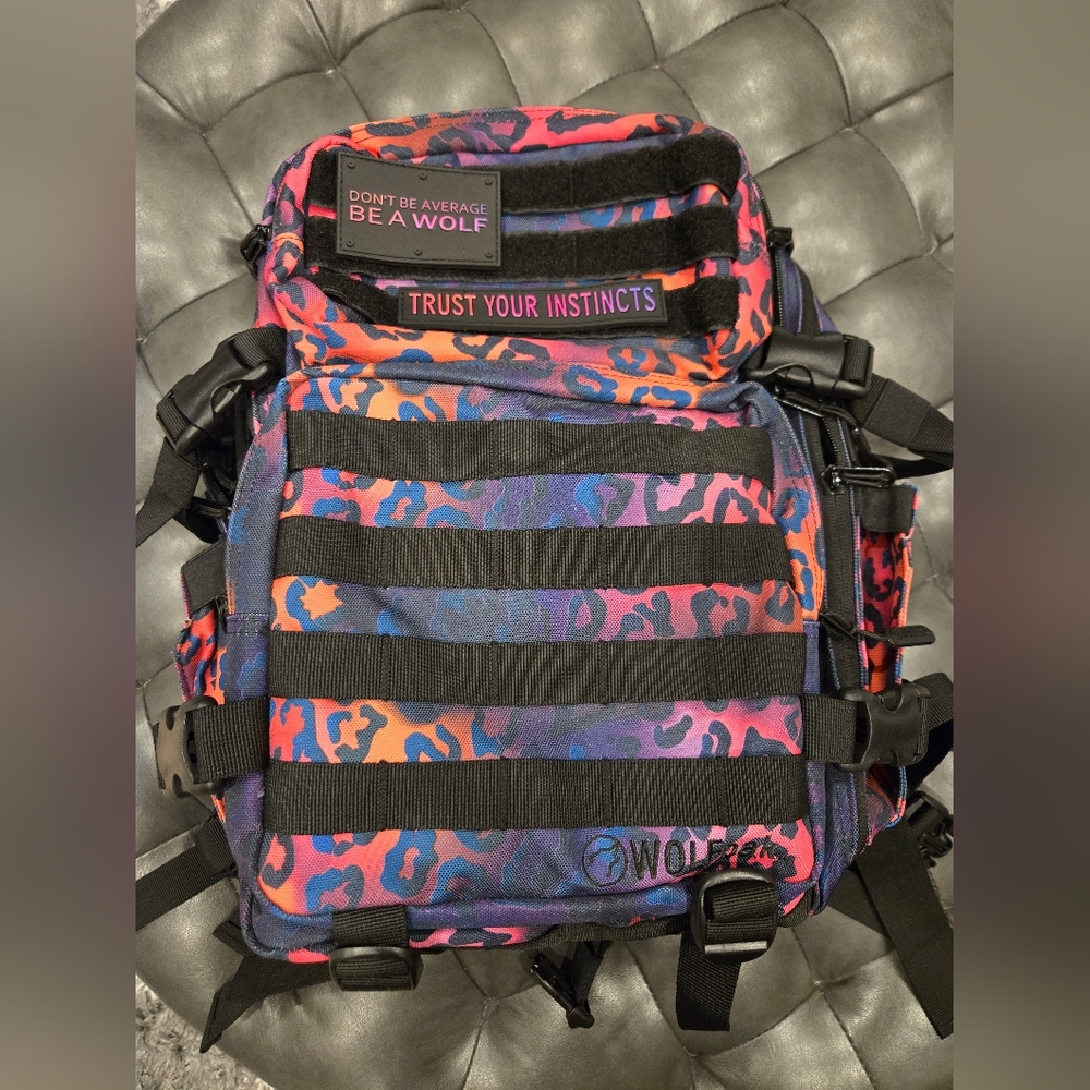 Wolfpak 25L Neon Leopard Print Backpack